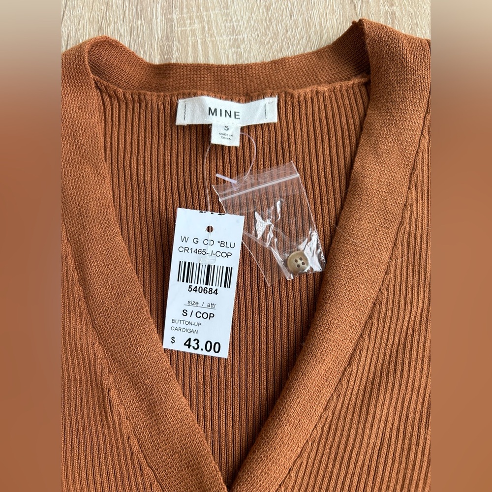 Mine Rust Button-Up Cardigan - Picture 3 of 6